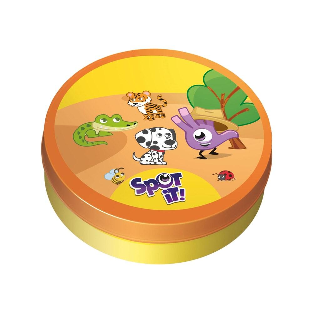 Asmodee Spot It Animals 2024 Eco Blister Version 5-in-1 Visual Recognition Game Fast Reflexes Family Fun Ages 4+ 2-8 Players 15 Minutes