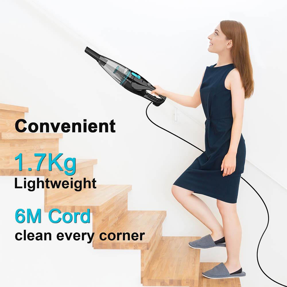 INSE R3S Corded Vacuum Cleaner, 16kPa Powerful Suction, 6m Cable, 3 Layers HEPA Filtration