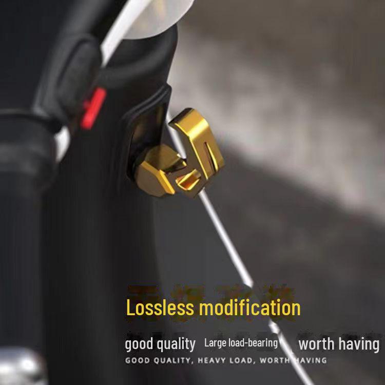 Aluminum Alloy Electric Vehicle Front Bag Hook for Battery Cars and Motorcycles