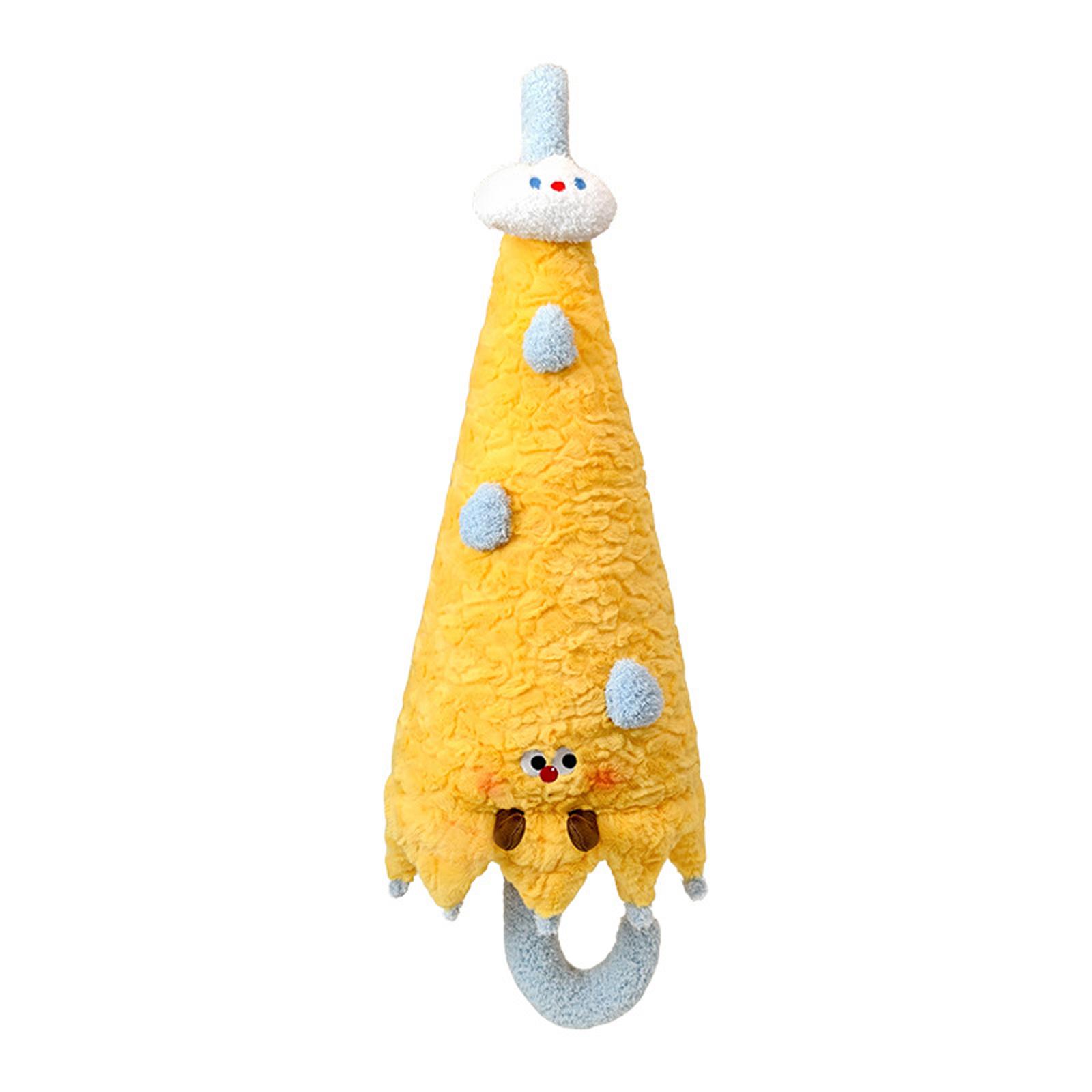 

Plush Umbrella Pillow Stuffed Toy Soft Comfort Cushion Sleep Aid Plush Doll Gift for Kids and Adults Birthday Present One Size жовтий