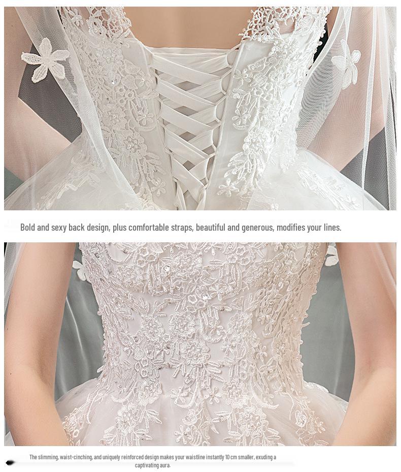 Rochie de mireasă 2025 Dreamy Starry Sky Stil Mori cu trenă lungă - Mărimi mari disponibile