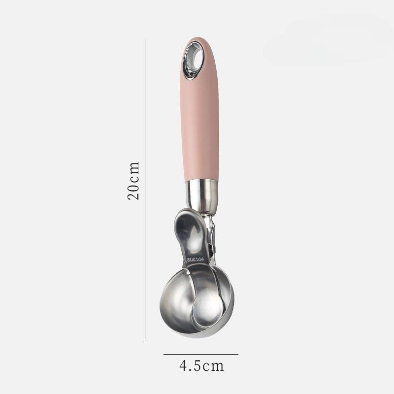 304 Stainless Steel, Ice Cream Scoop, Elastic, Ice Cream Scoop, Fruit Scoop, Watermelon Scoop, DIY Household, Summer Kitchen Small Tool