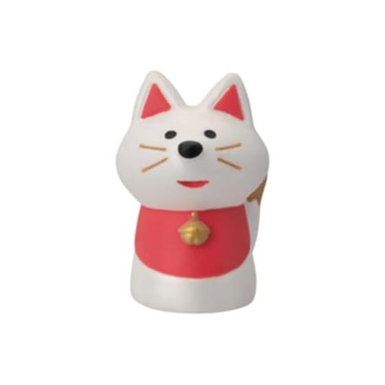 Decore Corporation concombre Bean Fuku Mascot White Fox Size: Approx. W2 D2.3 H3 ZCB-47473