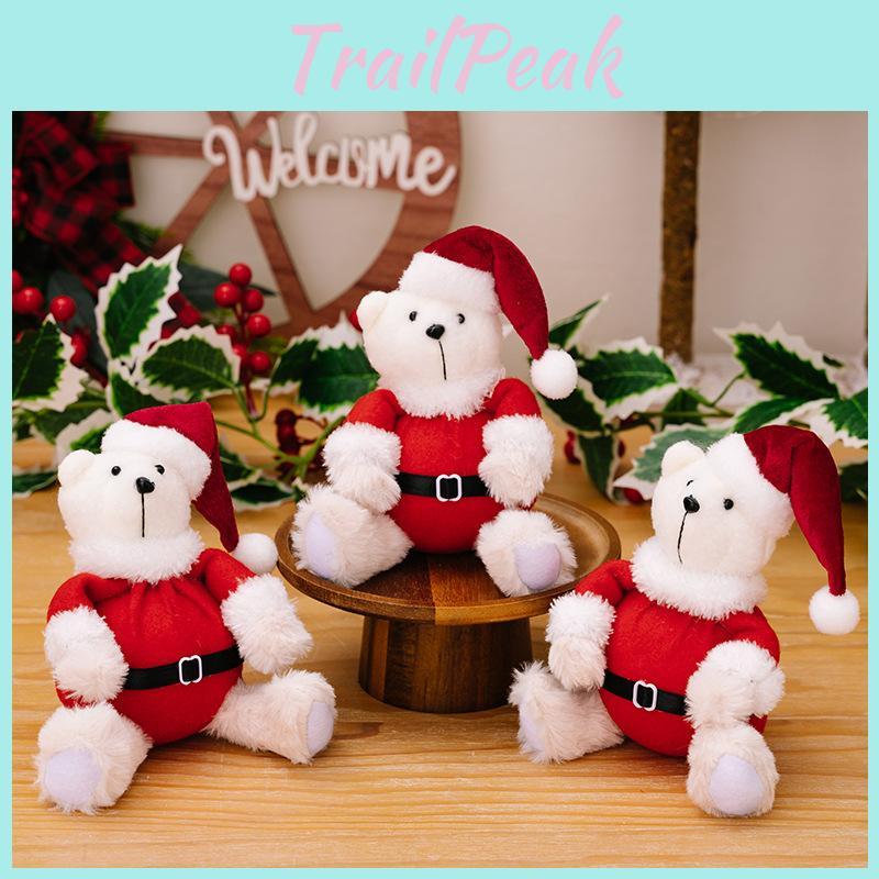 Charming Christmas Plush Bear Decoration Perfect For Holiday Kids Toys And Gifts