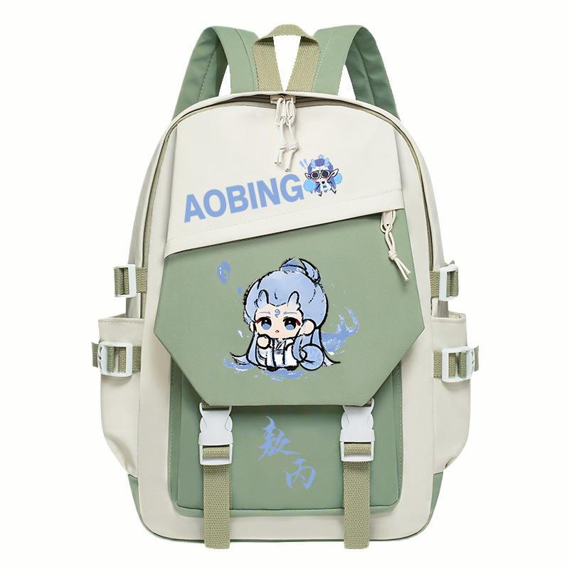 2025 High-value and large-capacity Aobing surrounding Nezha 2 printing leisure students to reduce the burden of schoolbags and backpacks