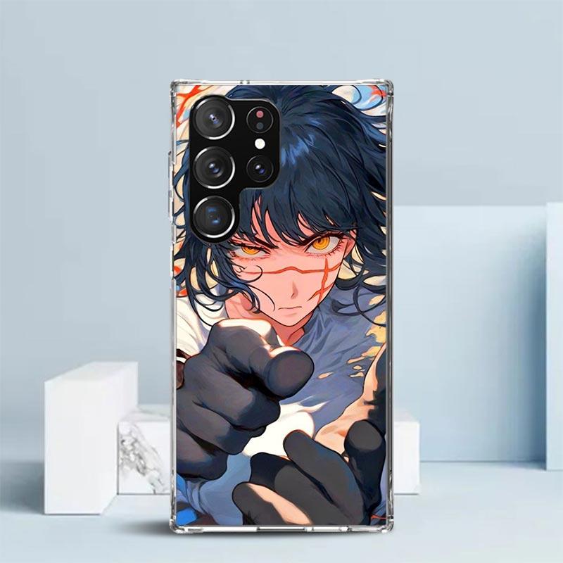 C-Kettensägenmanns Yoru Kriegsteufel Weiche Hülle für Samsung Galaxy S25 Edge S26 S24 S23 Ultra Handyhülle S22 S21 Plus S20 FE Druck Pat