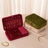 Bracelet Earrings Velvet Jewelry Holder Rings Necklace Jewelry Storage Case  Travel