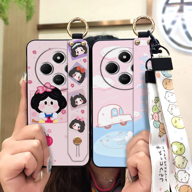 Silicone Soft case Phone Case For Redmi 14C 4G/14R 5G/A3 Pro 4G/POCO C75 Ring Shockproof Lanyard Durable Fashion Design