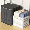 Large Foldable Laundry Basket with Zipper Fabric Storage Bag with Handles for Clothes Blankets Bedding Home Organization