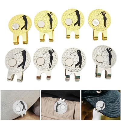 Golf Hat Clip Magnetic Golf Ball Marker Holder Male Female Golfer Hats Pants Bags Visors Belts Metal Clip Golf Accessories Enthusiasts Gift