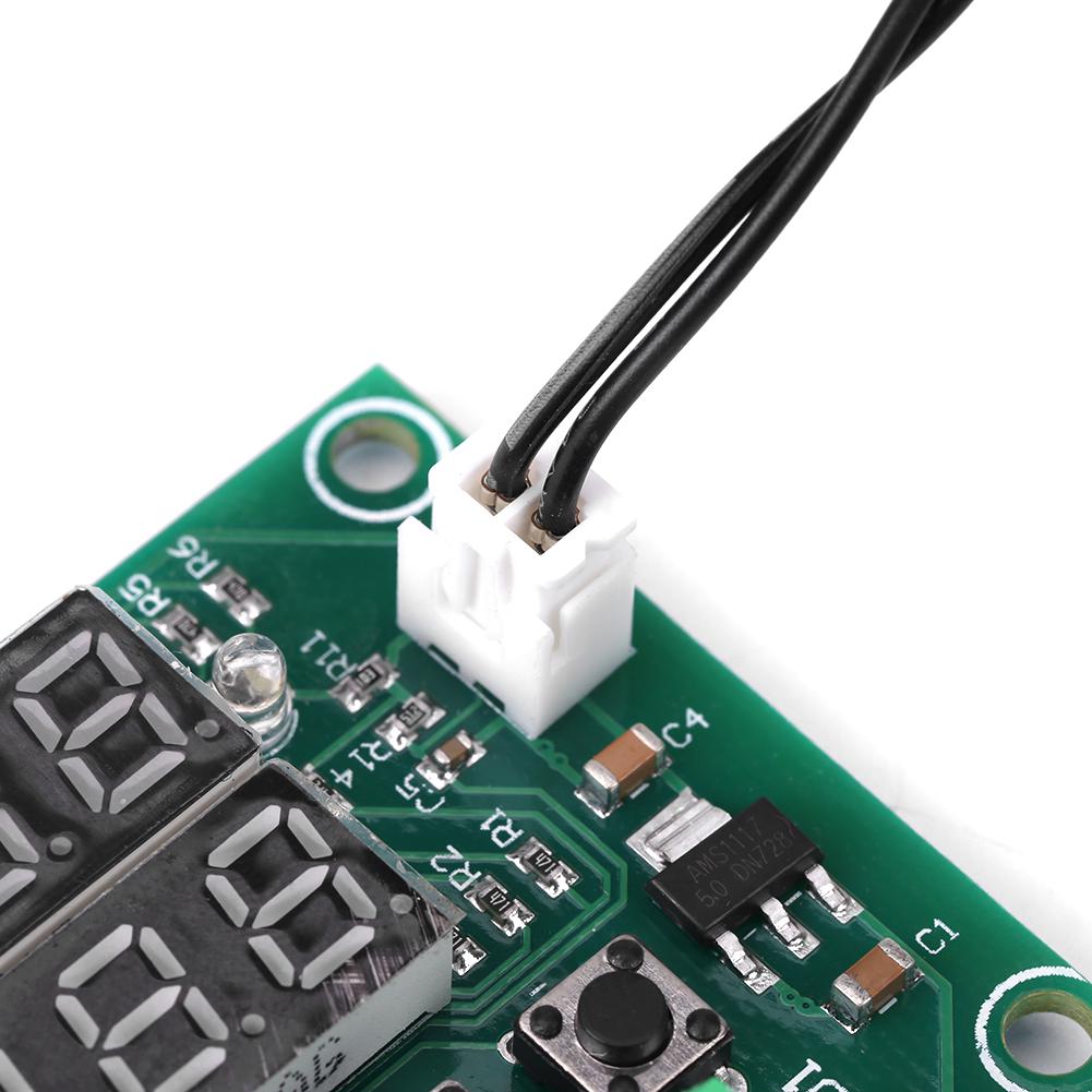 12V Digital Thermostat Module, 0.1 celsius    Dual LED Display Temperature Controller Module, Temperature Sensor Thermostat   for