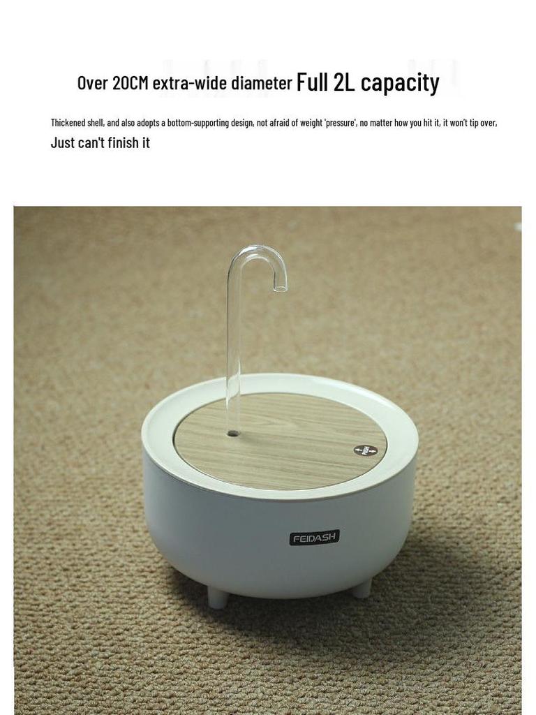 Smart Automatic Pet Water Fountain for Cats with Circulating Filtration
