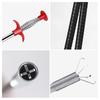 Pipe Cleaner Grabber Tool Easy Claw Pick Up Flexible Metal Tubes 0.7cm Diameter 4 Claws Metal Tube Grabber