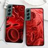 Blood Platelets Under Microscope Phone Case For Samsung Galaxy S22 S25 Ultra S21 S10 Plus S26 Edge S20 S23 S24 FE Cover Sili