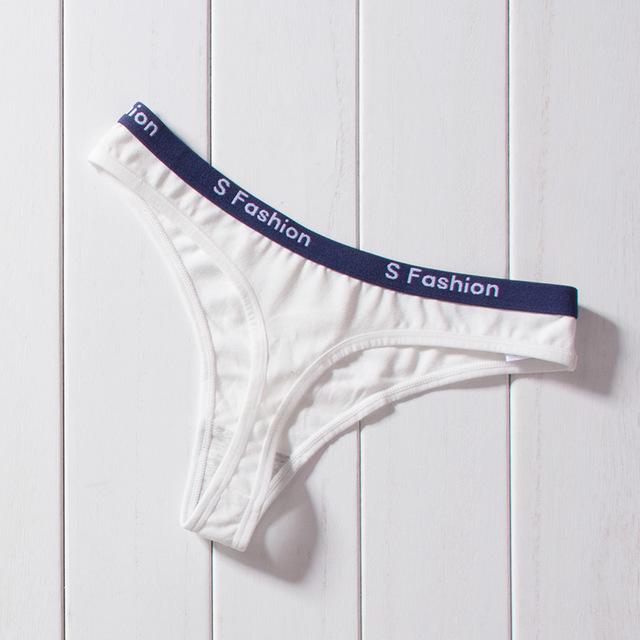Women's Cotton Thong Underwear Women's Short Sexy Underwear Long Pants Letters