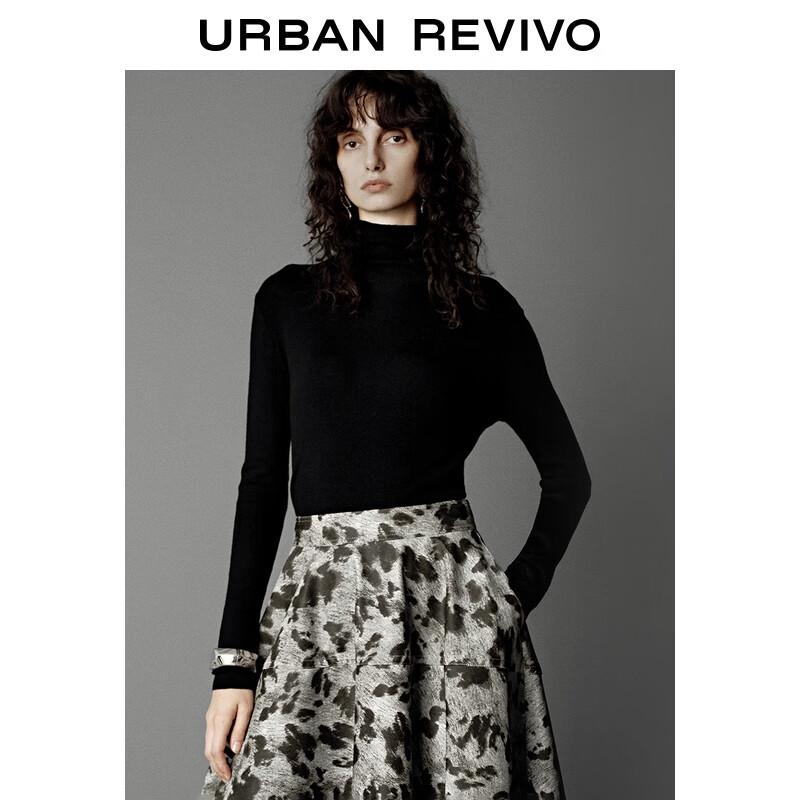 

UR Women s UWB950007 Mock Neck Slim Fit Knit Top M