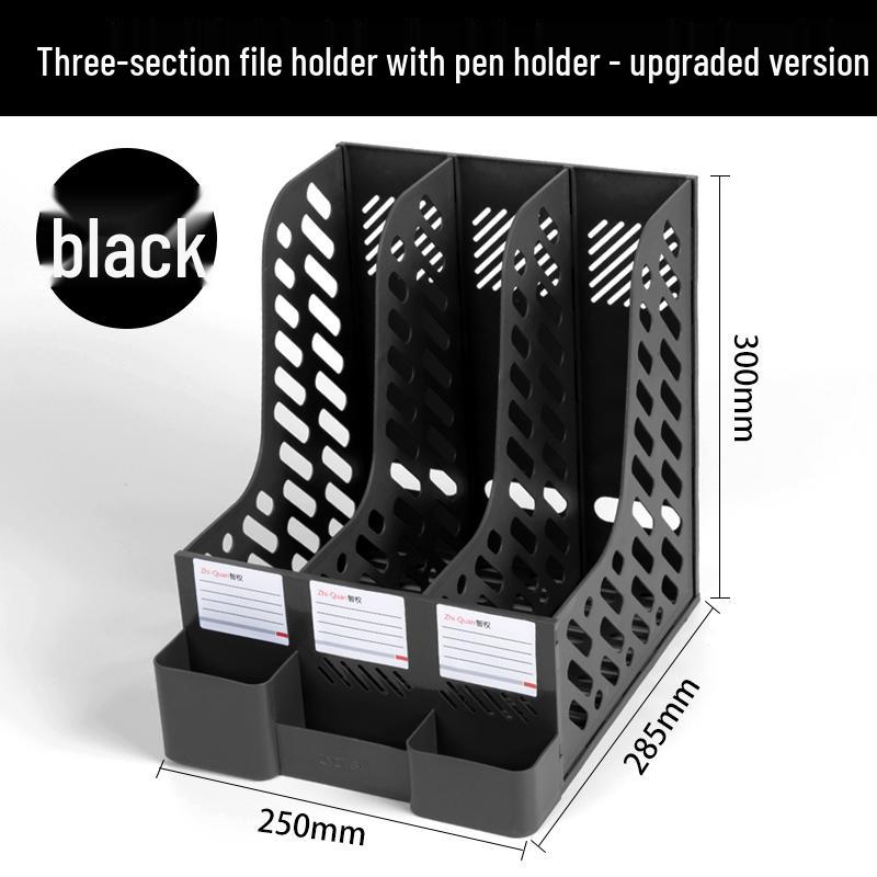 Four-Tier Desktop File Organizer with Storage Trays for Office Supplies