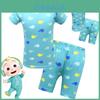 Kids Casual Set With Short Sleeve T-shirt And Shorts For Boys And Girls**