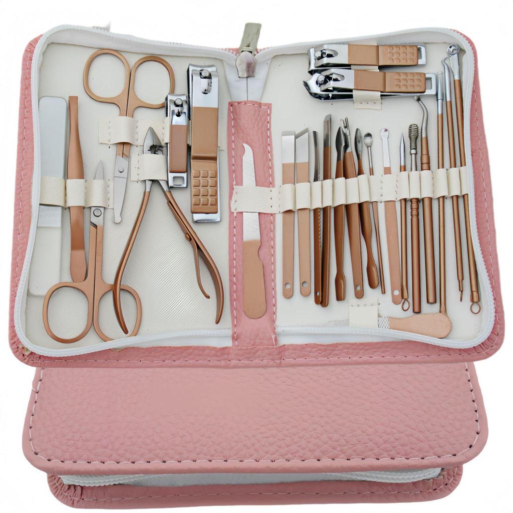 30-Piece Stainless Steel Nail & Cuticle Clippers Manicure Set