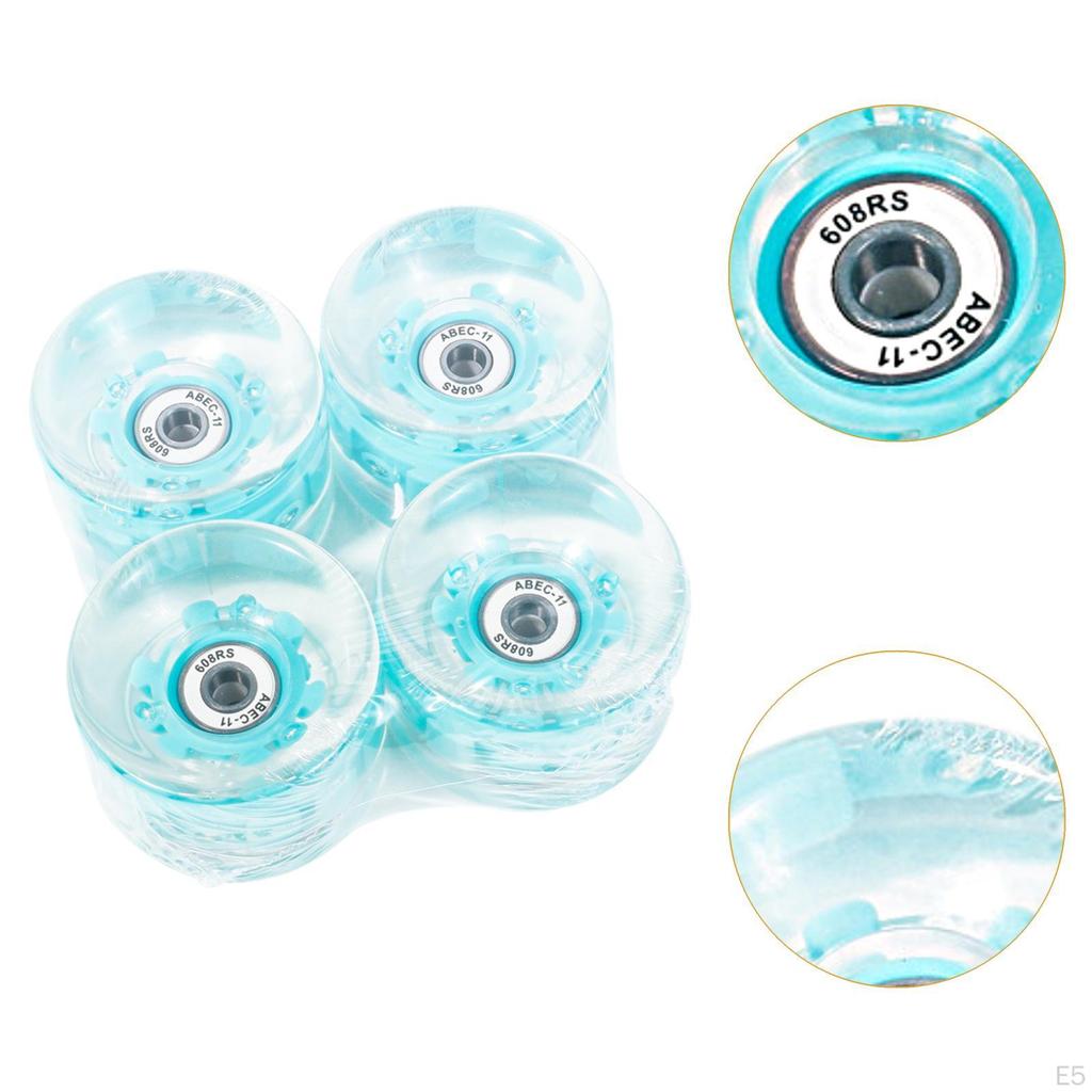 Skateboardové kolečka 65 mm 78a s ložisky RADEC-9