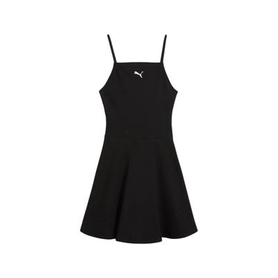 Essentials Ribbed Flared Fashion Comfortable Versatile Camisole Dress Women Dresses Black 630743-01