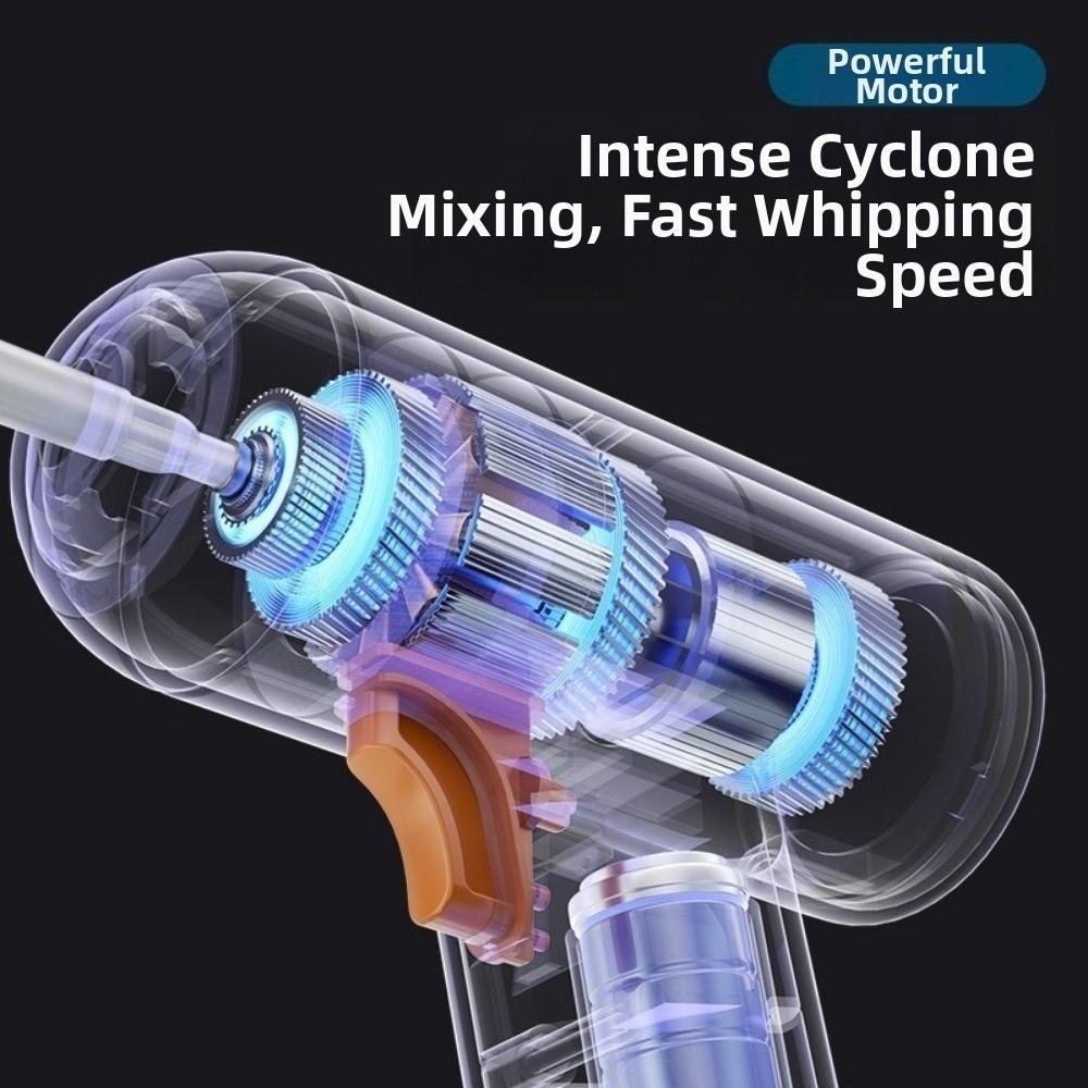 Rechargeable Electric Egg Beater Cordless Milk Frother Multi-functional Cream Whisk Kitchen