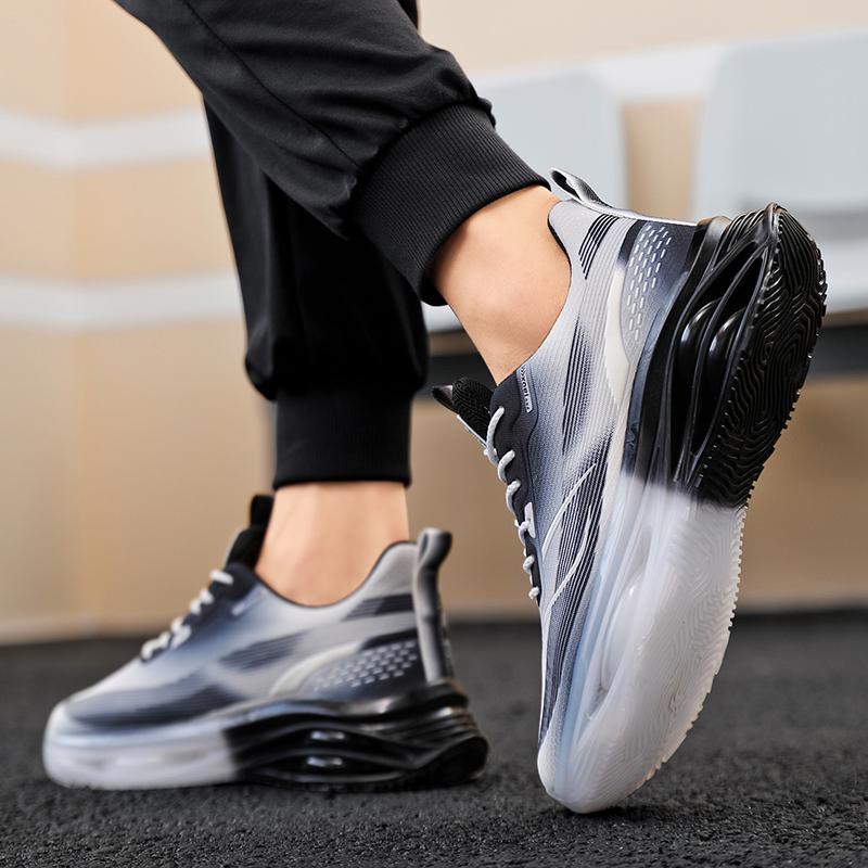 Men’s Red Sports Shoes Running Sneakers Summer Students Large Size Basketabll Shoes Thick Sole Shoes