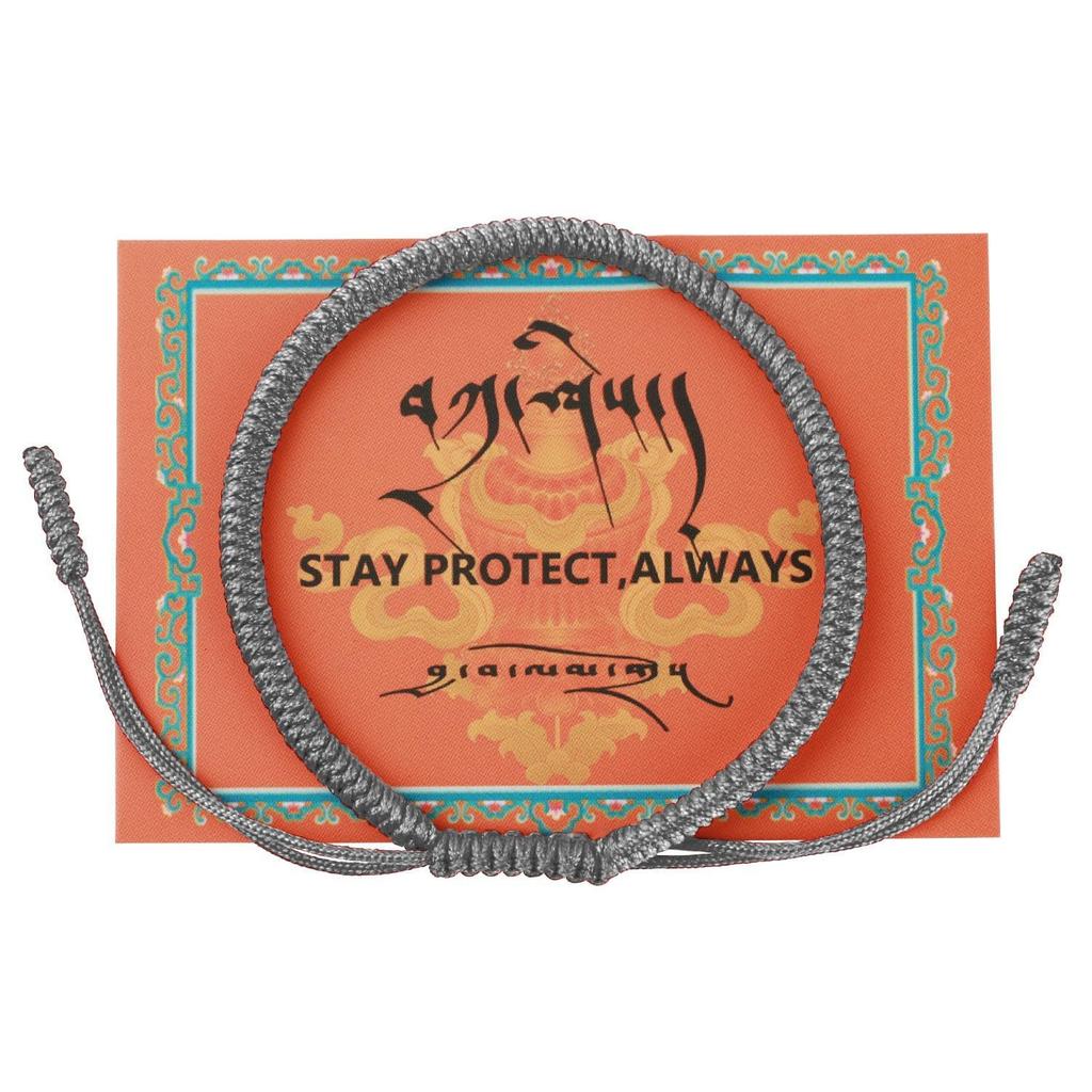 Diamond knot braided hand rope Adjustable monk body protection hand rope Xizang lucky blessing red braided hand rope