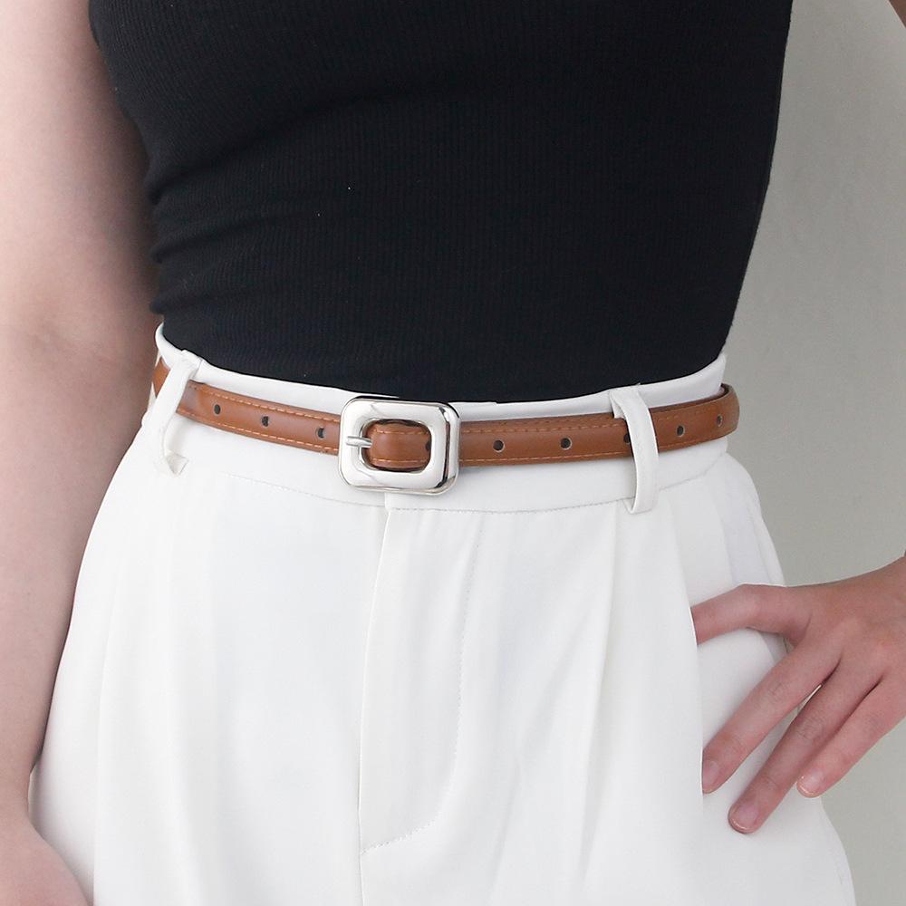 Fashionable Instagram-Style Versatile Women's Belt  Korean-Style Fashionable Jeans and Retro Slim-Fit Pants with Women's Belts