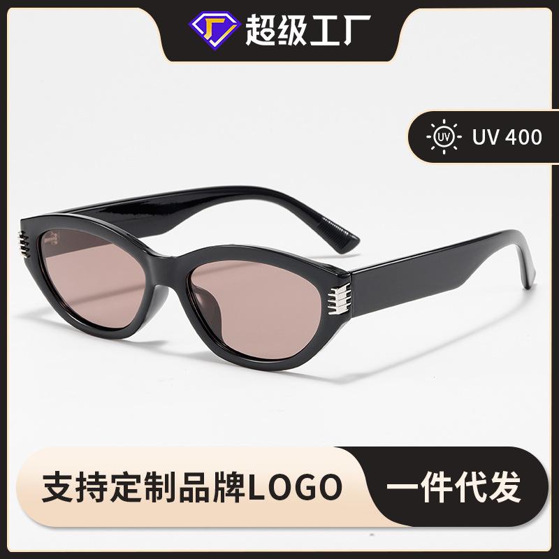 Glasses TR90Cat-eye Frame Ink Marks GM UV-protective High-end Men's Wear TAC Fashionable and Luxurious Polarized Sunglasses for Women