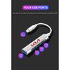1pcs Type-C Turn USB Adapter Multi Port Distributor Hub For KIA Sportage Rio 3 4 Ceed JD Picanto Soul Stonic Niro K5