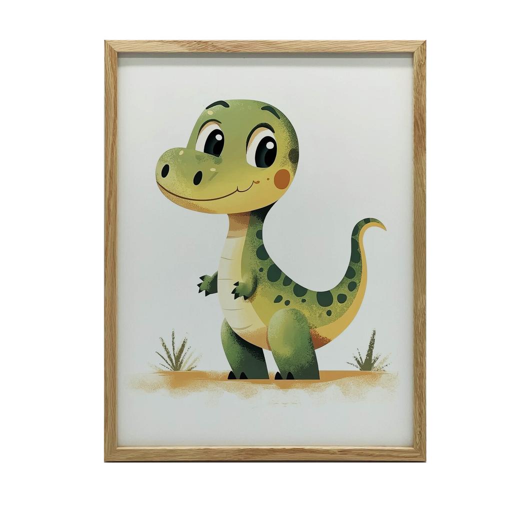 Uśmiechnięty Dinozaur Uśmiechnięty Dinozaur, 70X100 Cm, Bez Ramy, Płótno Premium Na Blejtramie