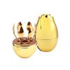 WJ Stainless Steel Gold Coffee Spoon Set with Rose Egg