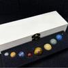 Natural Crystal Solar System Set: Nine Planetary Crystal Balls and Meteorite Specimens
