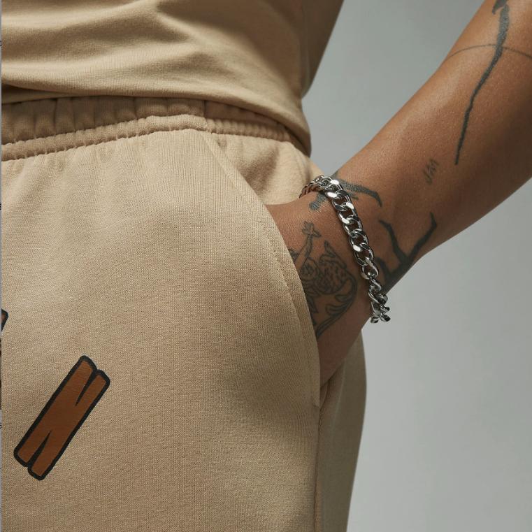 New Jordan Flight Sports Shorts Men's Khaki FB7023-200