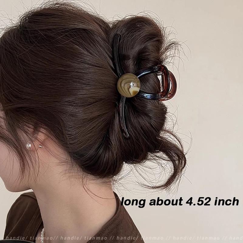 Pinces à cheveux élégantes en perles marron pour femmes et filles, serre-tête tendance, accessoires pour cheveux