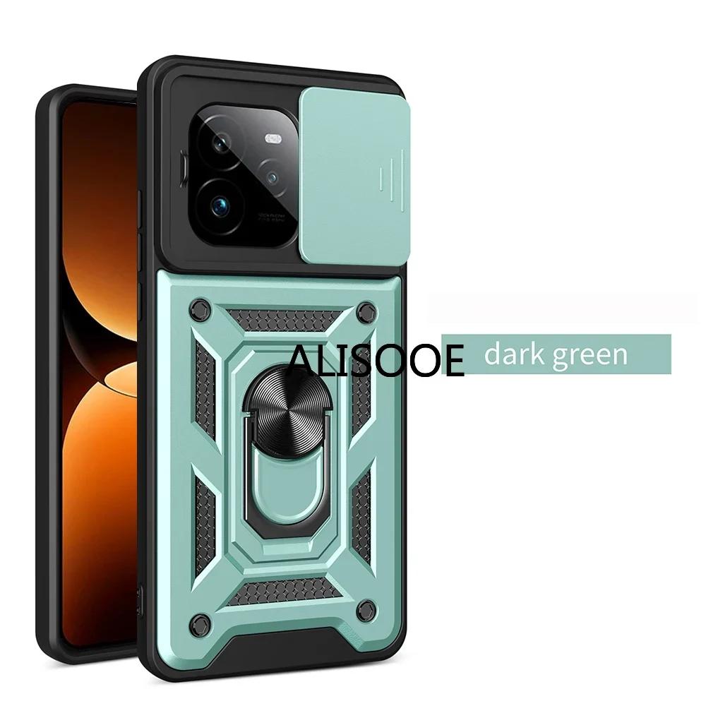 For Realme GT 7 Pro / GT 7 Case Slide Camera Armor Capa Ring Stand Protection Back Cover for Realme GT7 Pro Shockproof Funda