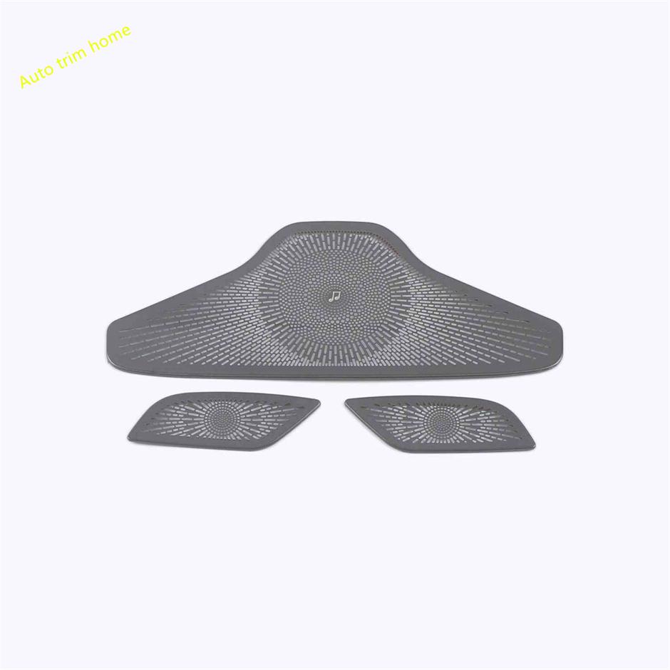 BGY1 Stainless Steel Dashboard Speaker Tweeter Loudspeaker Decor Cover Trim Car Accessories Fit For Renault Grand Koleos 2024 2025