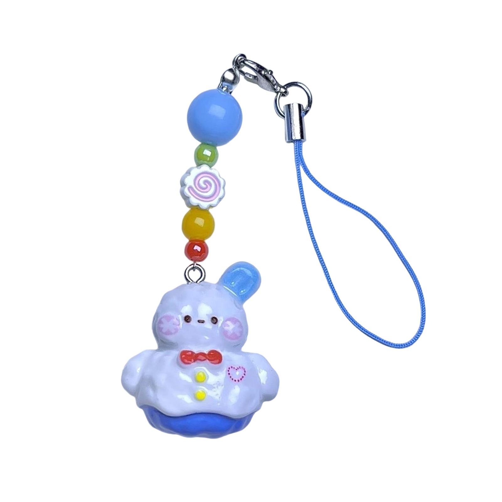 

Festive Snowman Snowflake Phone Charm Keychain Resin Cellphone Lanyard Winter Holiday Gift For Christmas Decoration B