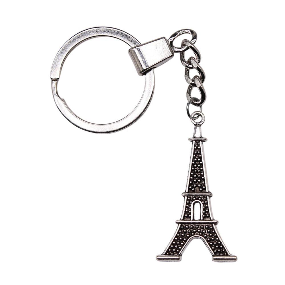 Ornate Gear Keychain Antique Style Punk Pendant Key Holder 30mm Ring