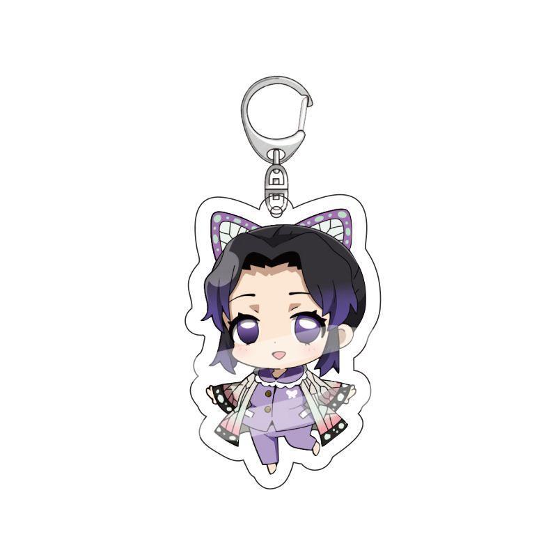 

Anime Demon Slayer Acrylic Keychain Tanjiro Kamado Nezuko Zenitsu Inosuke Hashira Pendant Cosplay Gift Fans Collection for Carry Mini Lightweight 55mm