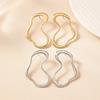 Heart Shaped Irregular Line Earrings Fashionable and Versatile Earrings