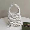 Borsa Piccola a Tracolla per Cellulare da Donna Colore Unito Intrecciata all'Uncinetto Leggera Borsa a Spalla Intrecciata Borse a Tracolla