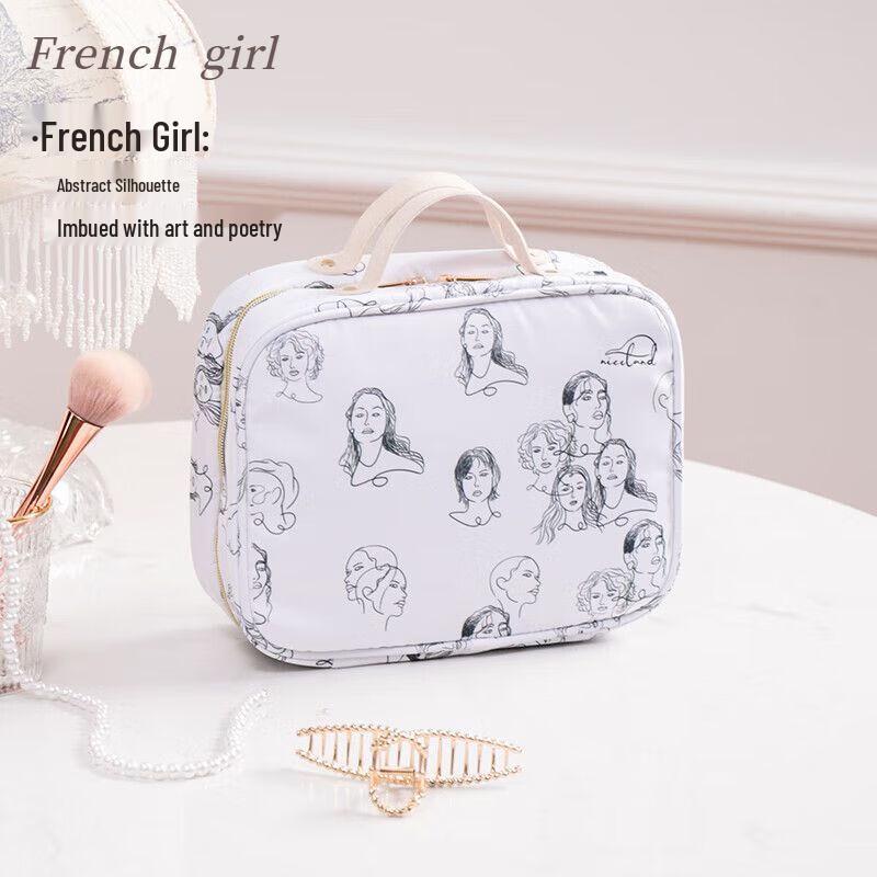French Chic TPU Wash & Cosmetic Bag Large Capacity
