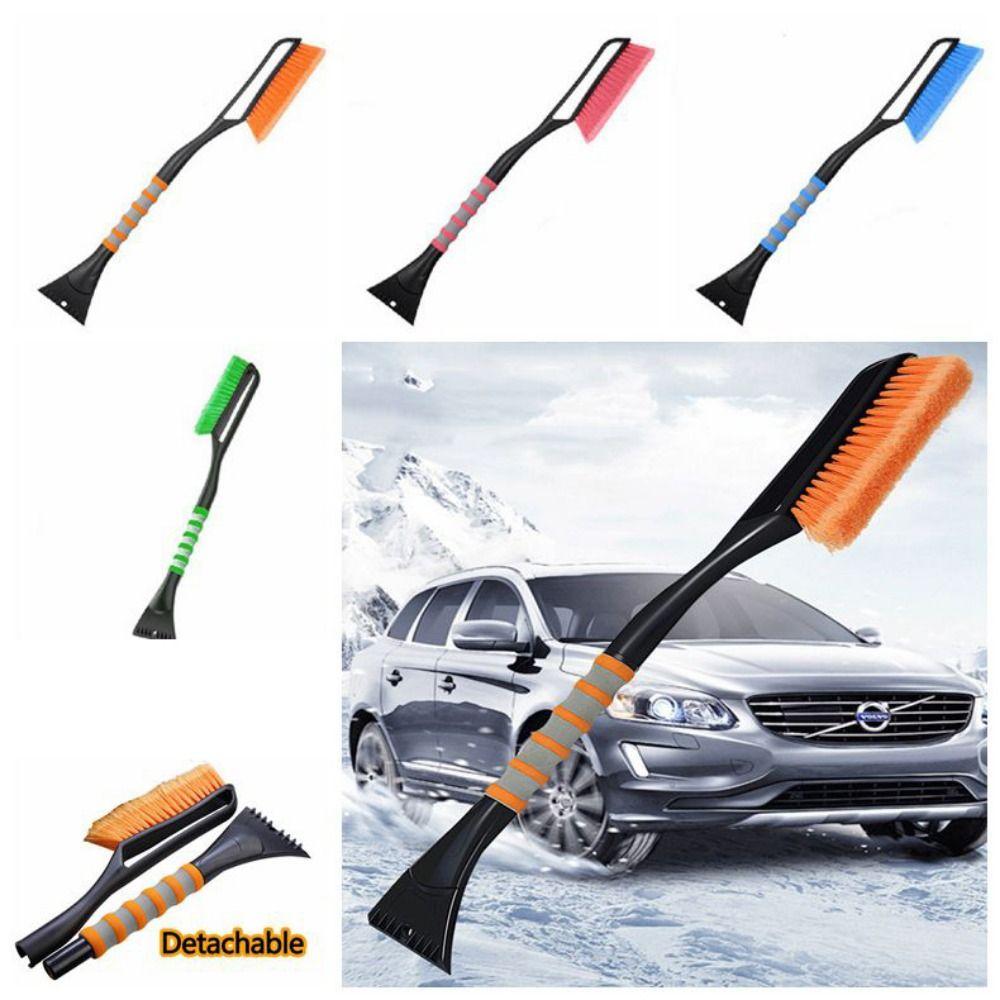 Extendable Car Snow Shovel 2 In1 Car Glass Ice Scraper Car Windshield Snow Sweeping Brush  Winter