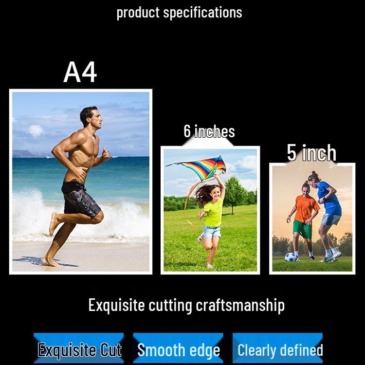 Platinum High Gloss 200g Waterproof Photo Paper, 5x7 Inch, A5, A3, for Color Printers.