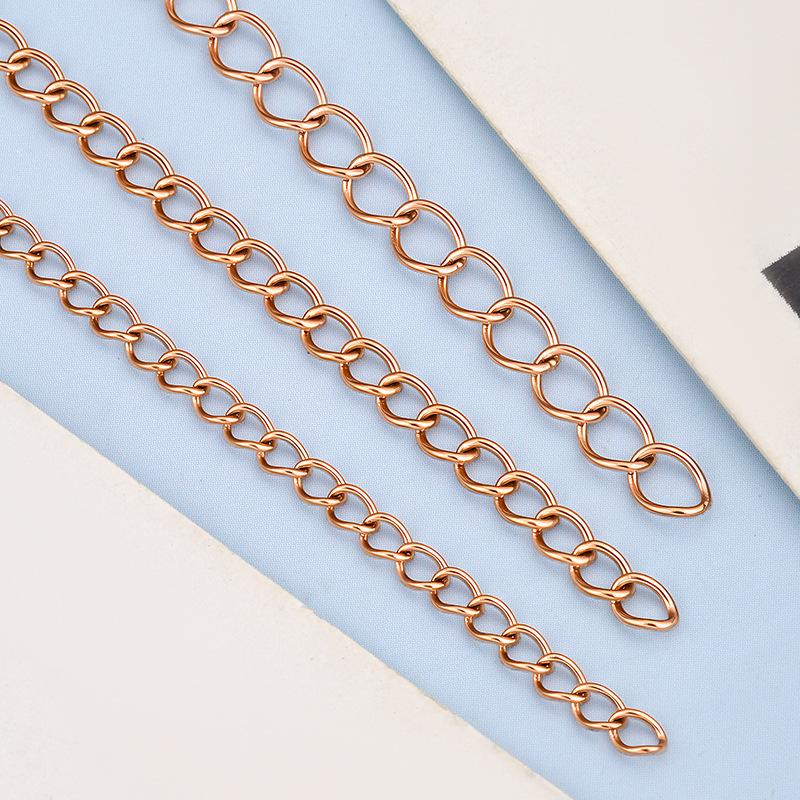 Handmade DIY Titanium Steel Adjustable Extension Chain for Jewelry and Clothing