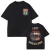 Rapper MGK Lost Americana Tour 2026 T-Shirts Unisex Damen Hip Hop Mode Kurzarm T-Shirts Sommer Freizeit reine Baumwolle T-Shirts
