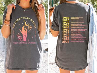 They Didn't Burn Witches T-Shirt and Kids Tshirt: Vintage Occult Tee