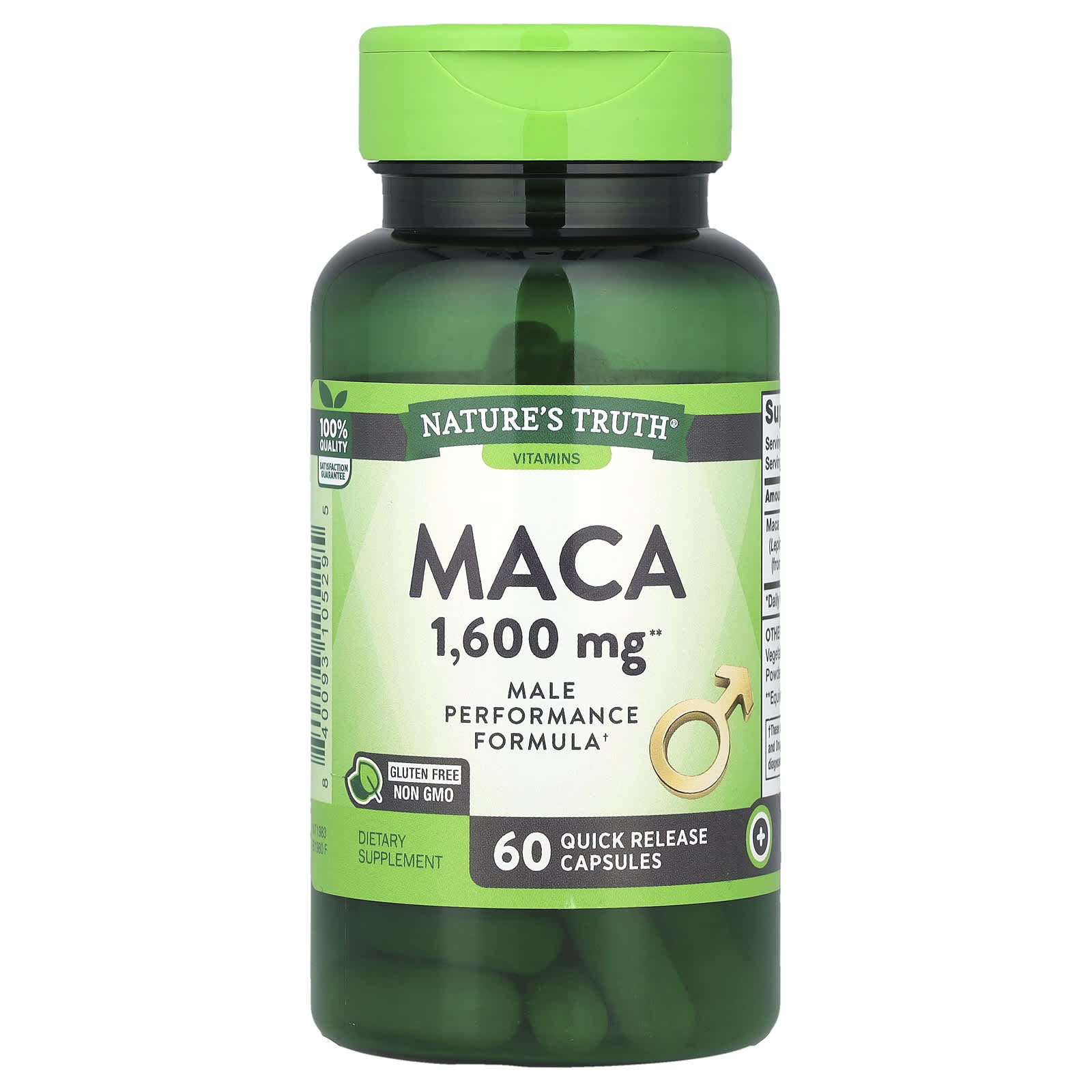 

Nature S Truth, Maca, 1,600Mg, 60 Rapid Release Capsules